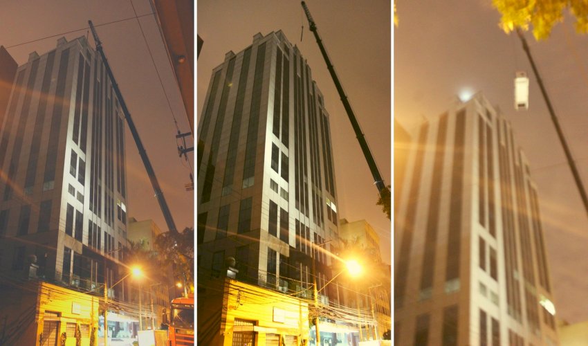 Vídeo - Instalação no Topo do Edifício